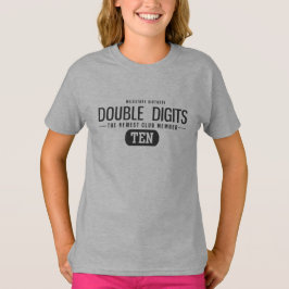 Meilenstein 10. Geburtstag Doppelstühle Neuestes M T-Shirt