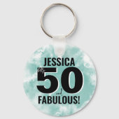 Meilenstein 50. Geburtstag Fabulous Schlüsselanhänger (Vorderseite)