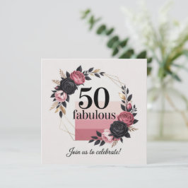 Meilenstein 50. Geburtstag nachdenkliche Botschaft Feiertagskarte