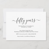 Meilenstein Adult Geburtstagsparty Einladung (Vorderseite)