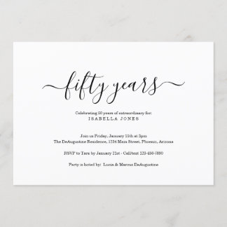 Meilenstein Adult Geburtstagsparty Einladung