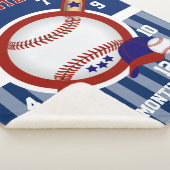 Meilenstein Baby Blanket - ⚾ Baseball Sport Sherpadecke (3/4)