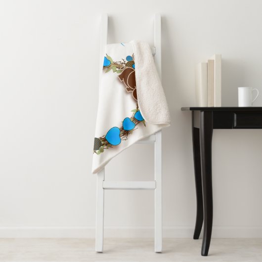 Meilenstein Baby Blanket - Elefant Sherpadecke (Beispiel)