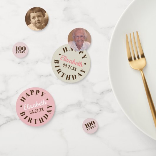 Meilenstein Birthday | Wählen Sie Ihr Jahr individ Konfetti (Gruppe)