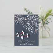 Meilenstein Danke für Ihr Engagement Postkarte (Stehend vorne)