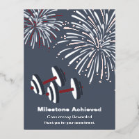 Meilenstein Danke für Ihr Engagement Postkarte