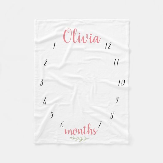 Meilenstein-Decke Fleecedecke (Vorderseite)