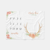 Meilenstein-Decke Fleecedecke (Vorderseite (Horizontal))