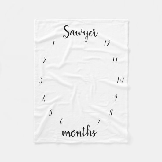 Meilenstein-Decke Fleecedecke (Vorderseite)