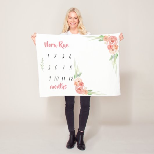 Meilenstein-Decke Fleecedecke (Beispiel)