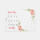 Meilenstein-Decke Fleecedecke (Vorderseite (Horizontal))