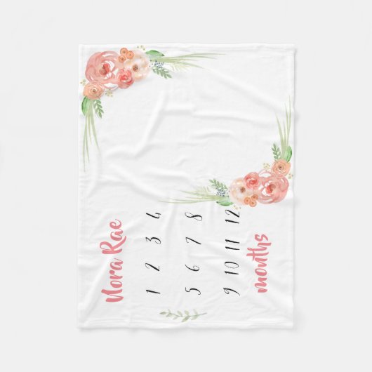 Meilenstein-Decke Fleecedecke (Vorderseite)