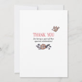 Meilenstein-Dusche von Mail Birthday Einladung (Rückseite)