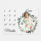 Meilenstein Einfache Wasserfarbe Leaaath Keepake Fleecedecke