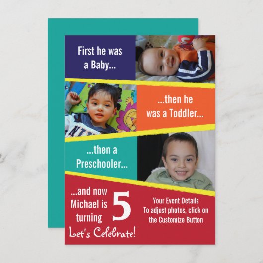 Meilenstein Einladung (Vorne/Hinten)