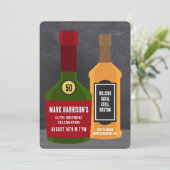 Meilenstein Einladung zum Geburtstag (Stehend Vorderseite)