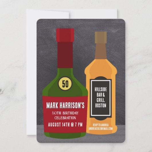 Meilenstein Einladung zum Geburtstag (Vorderseite)