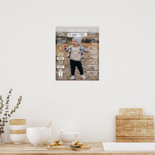 Meilenstein-Foto Poster (Küche)