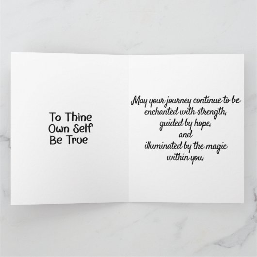 Meilenstein für benutzerdefinierte mystische Erhol Karte (Innenseite)