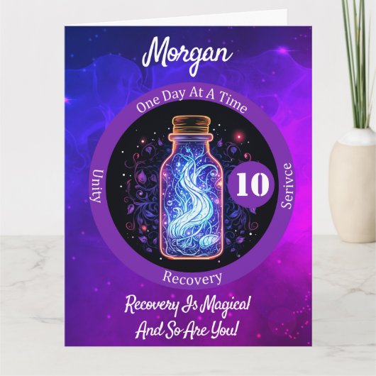 Meilenstein für benutzerdefinierte mystische Erhol Karte (Vorderseite)