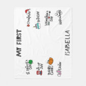 Meilenstein für das erste moderne niedliche Holida Fleecedecke (Vorderseite)