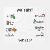 Meilenstein für das erste moderne niedliche Holida Fleecedecke (Vorderseite (Horizontal))