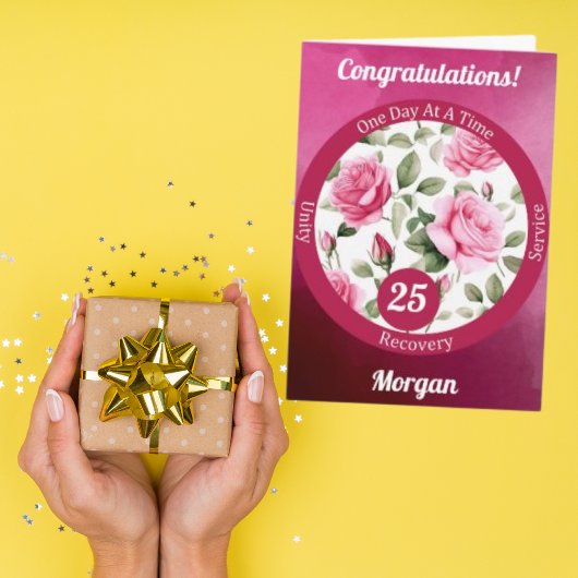 Meilenstein für die benutzerdefinierte Rose Erholu Karte