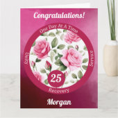 Meilenstein für die benutzerdefinierte Rose Erholu Karte (Vorderseite)