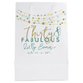 Meilenstein für die individuelle Geschenktasche Ge Mittlere Geschenktüte (Rückseite)