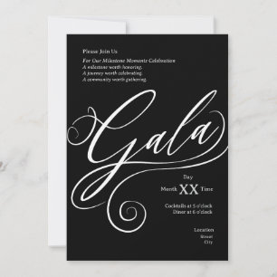 Meilenstein-Gala-Einladung Einladung