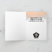 Meilenstein-Geburtstag der Zollangestellten Karte (Innenseite)