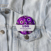 Meilenstein Geburtstag Lila Blume Foto Floral Button (Beispiel)