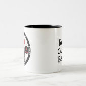 Meilenstein-Geschenk für benutzerdefinierte Erholu Zweifarbige Tasse (Mittel)
