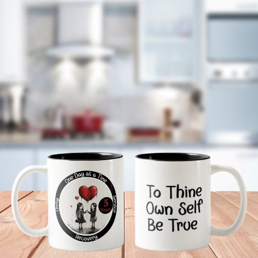 Meilenstein-Geschenk für benutzerdefinierte Erholu Zweifarbige Tasse