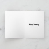 Meilenstein glücklich Geburtstag jeder Alterskarte Karte (Innenseite)