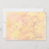 Meilenstein Herbst Geburtstagsfeier Einladung (Rückseite)