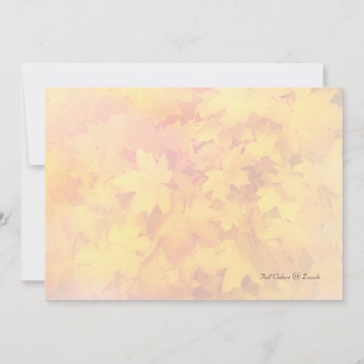 Meilenstein Herbst Geburtstagsfeier Einladung (Rückseite)