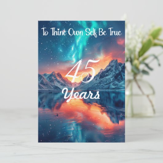 Meilenstein individuell gestalten - an sich selbst einladung (Stehend Vorderseite)