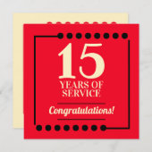 Meilenstein-Jubiläumsauszeichnung Einladung (Vorne/Hinten)