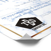 Meilenstein-Jubiläumsurkunde Poster (Ecke)