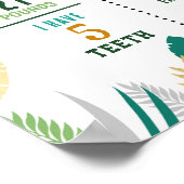 Meilenstein Jungle Poster 1st Wild Gold Girl Boy (Ecke)