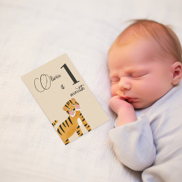 Meilenstein-Karte des ersten Jahres "Niedliche Jun Einladung