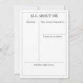 Meilenstein Keepake Card: Neugeborener Willkommen Ankündigung (Rückseite)