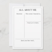 Meilenstein Keepake Card: Vier Monate alt Ankündigung (Rückseite)