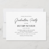 Meilenstein Moments Foto Abschluss Einladung (Rückseite)