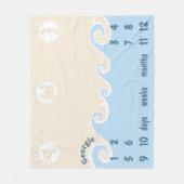 Meilenstein Ocean Mobile Baby Fleecedecke (Vorderseite)