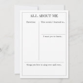 Meilenstein-Sake-Karte: Sieben Monate alt Ankündigung (Rückseite)