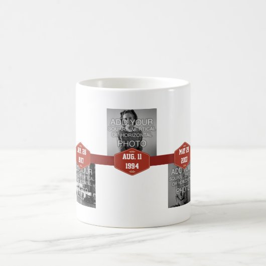 Meilenstein-TasseTimelines der Wendepunkt-5-Step Kaffeetasse (Mittel)