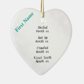 Meilenstein-Verzierung Snowy-Babys erste Keramikornament (Rechts)