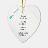 Meilenstein-Verzierung Snowy-Babys erste Keramikornament (Links)